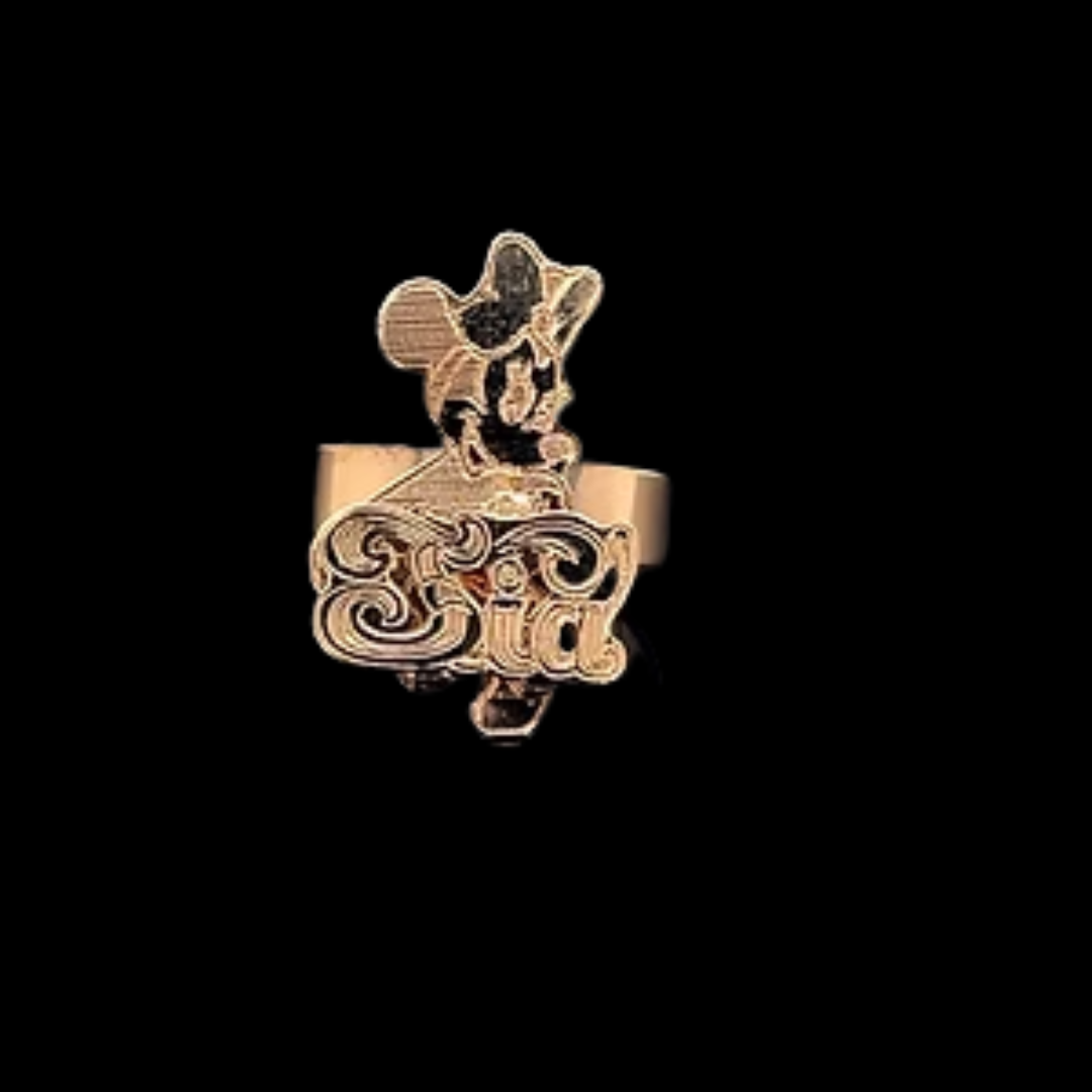 10K-YG KIDS-RING CARTOON