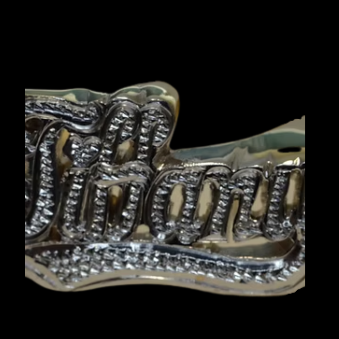 GOLD SOLID RING WITH BEAD WORK