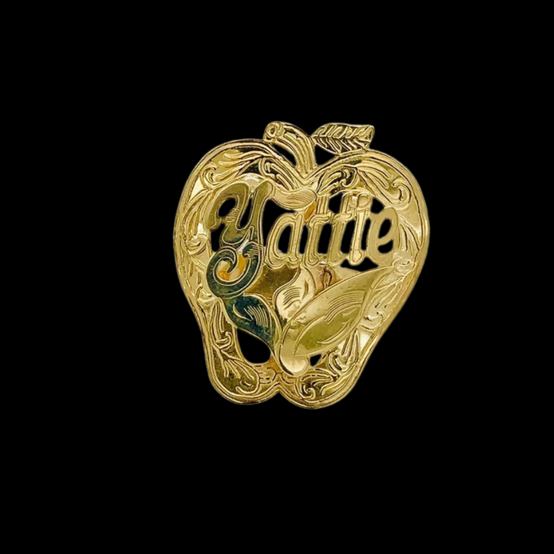 GOLD APPLE RING 50C SIZE