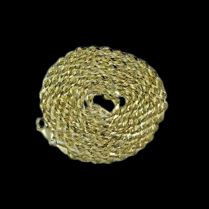 10K 3.5MM YELLOW GOLD SOLID MIAMI CUBAN 16" CHAIN NECKLACE