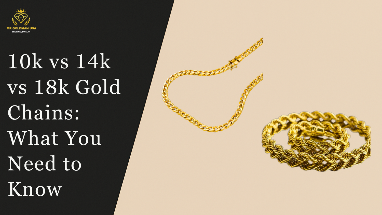 The Differences between 10k and 14k and 18k Gold Chains, What You Should know