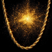 10K 1.5MM YELLOW GOLD SOLID DC ROPE 16" CHAIN NECKLACE