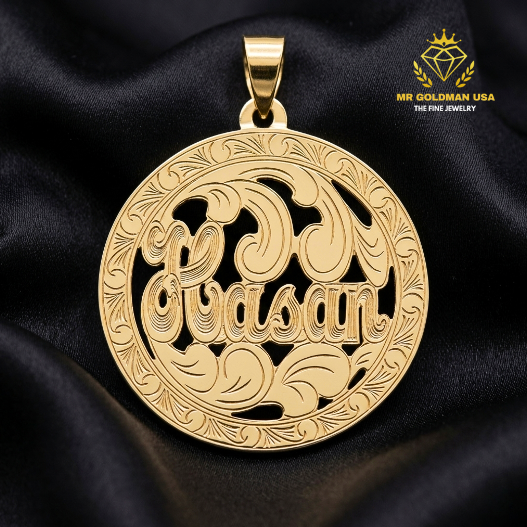 10K-YG Dollar Size PENDANT