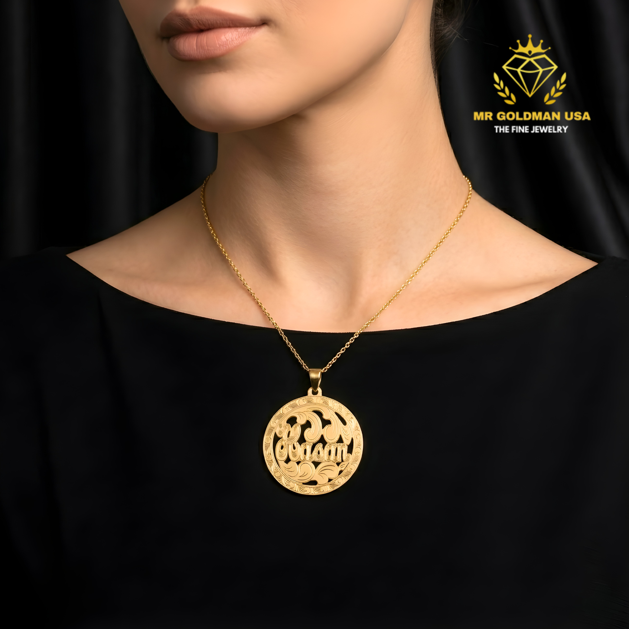 10K-YG Dollar Size PENDANT
