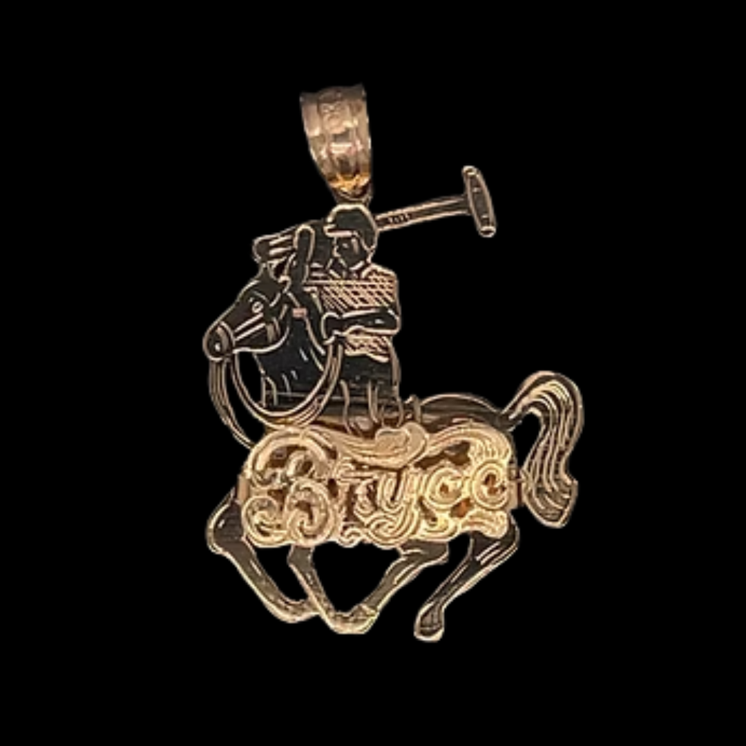 10K-YG MONOGRAM PENDANT