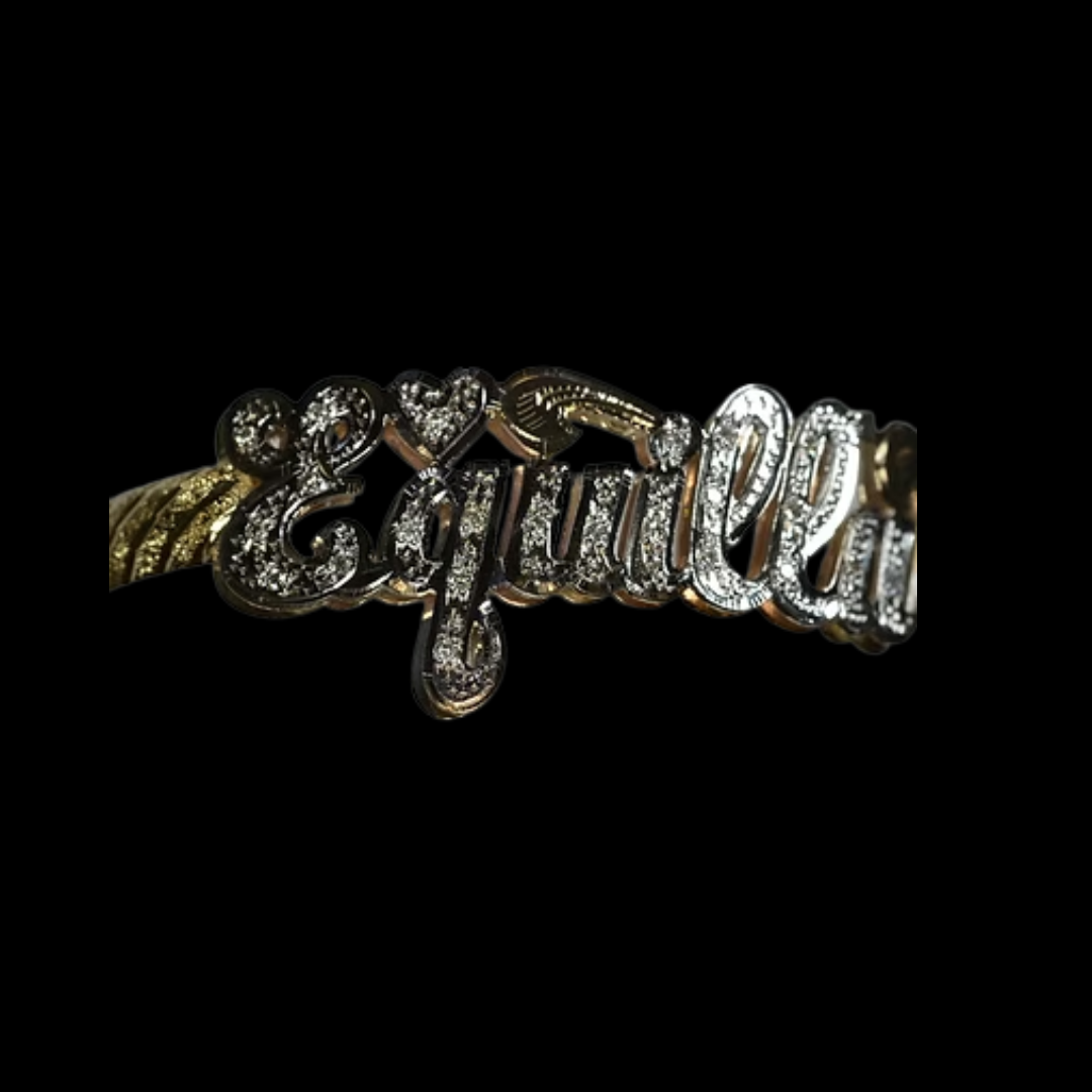 GOLD DIAMOND CUFF BRACELET