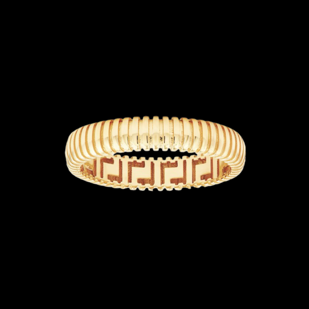 Midas Chain Rounded Ribbed Band