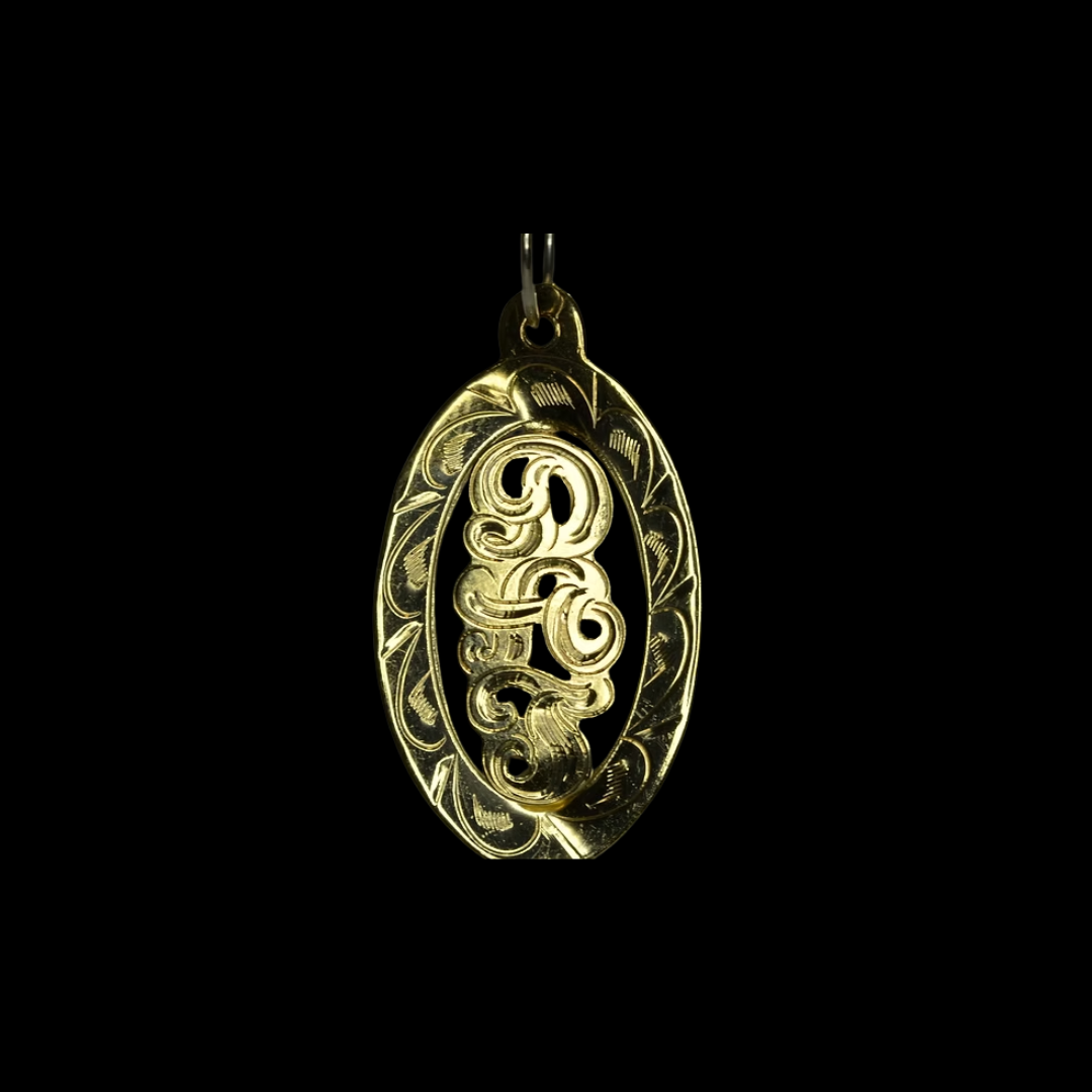 GOLD OVAL RAISED EARRINGS