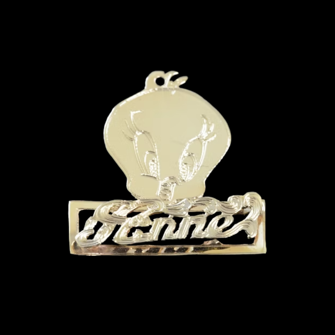 GOLD TWEETY EARRINGS