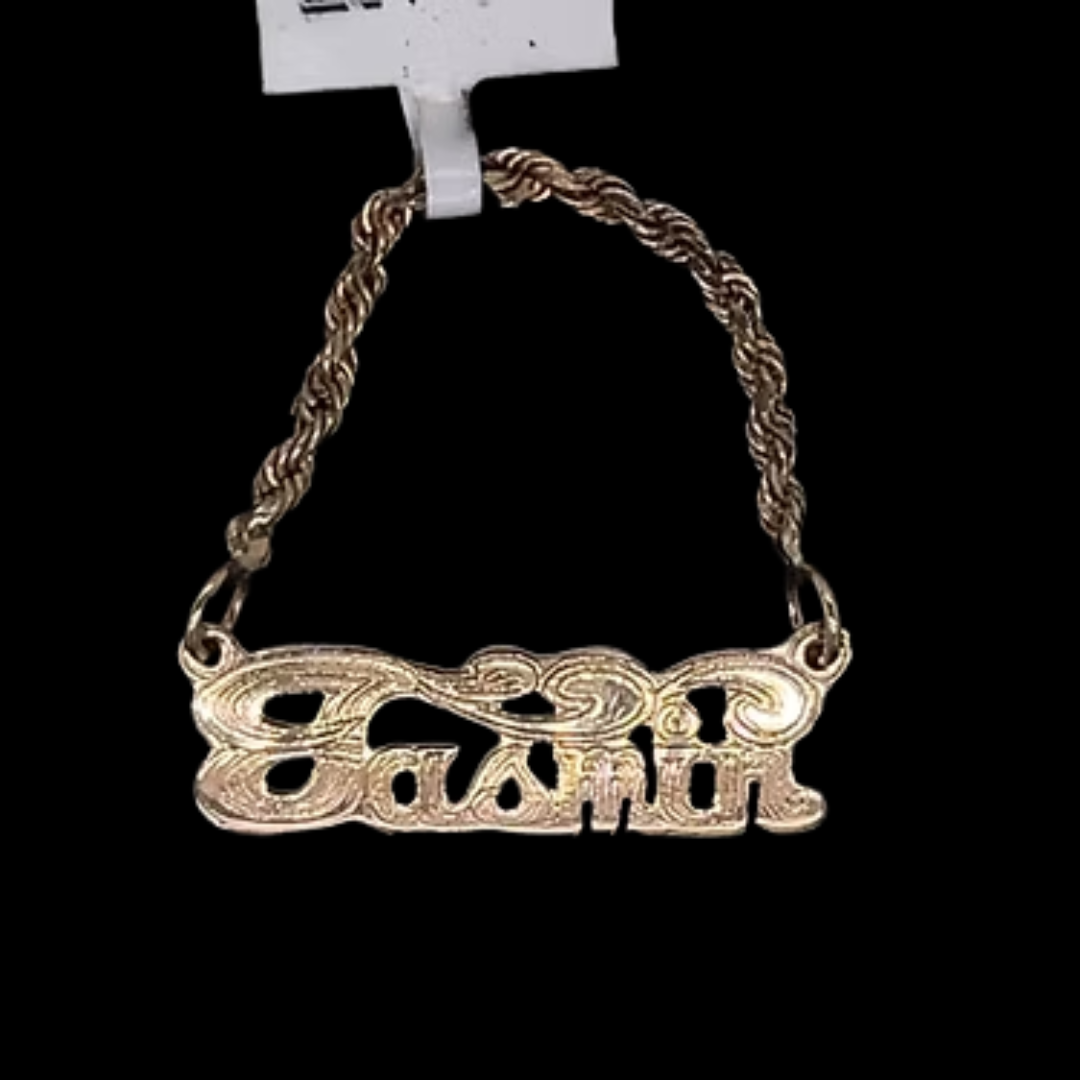 10K-YG MONOGRAM EARRINGS