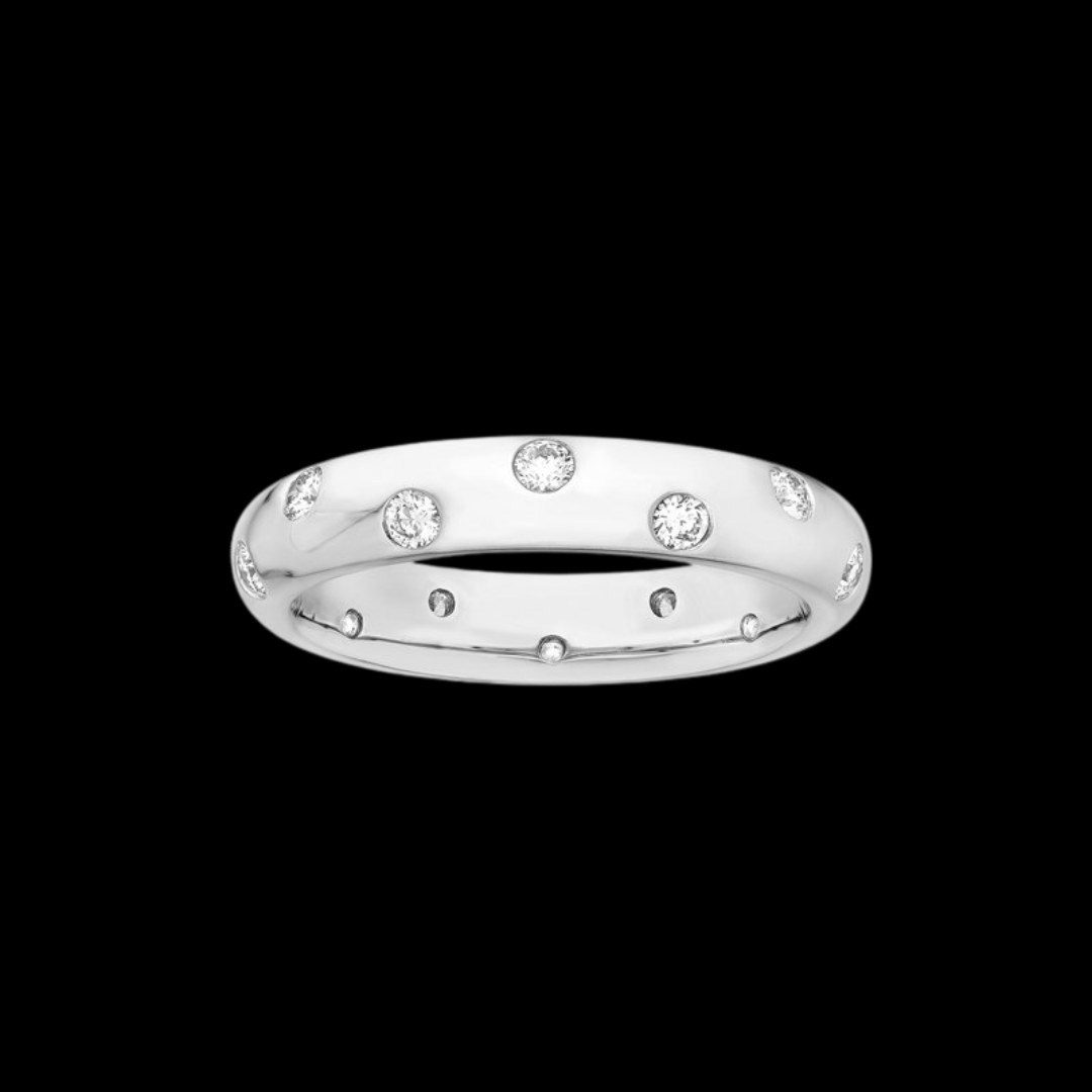Midas Chain Staggered Diamond Ring