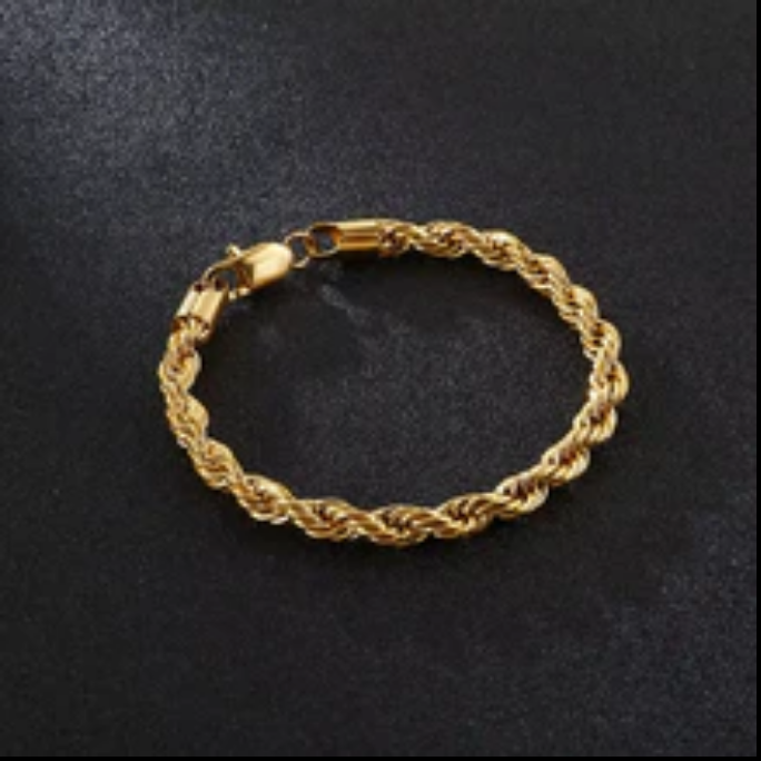 10K 6MM YELLOW GOLD DC HOLLOW ROPE 16" CHAIN NECKLACE