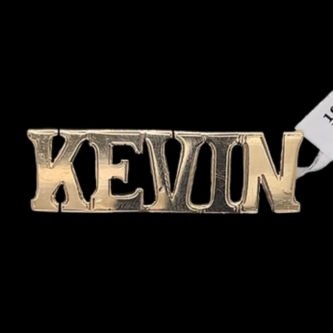 10K-GOLD NAME-PLATE (LIKE KEVIN)