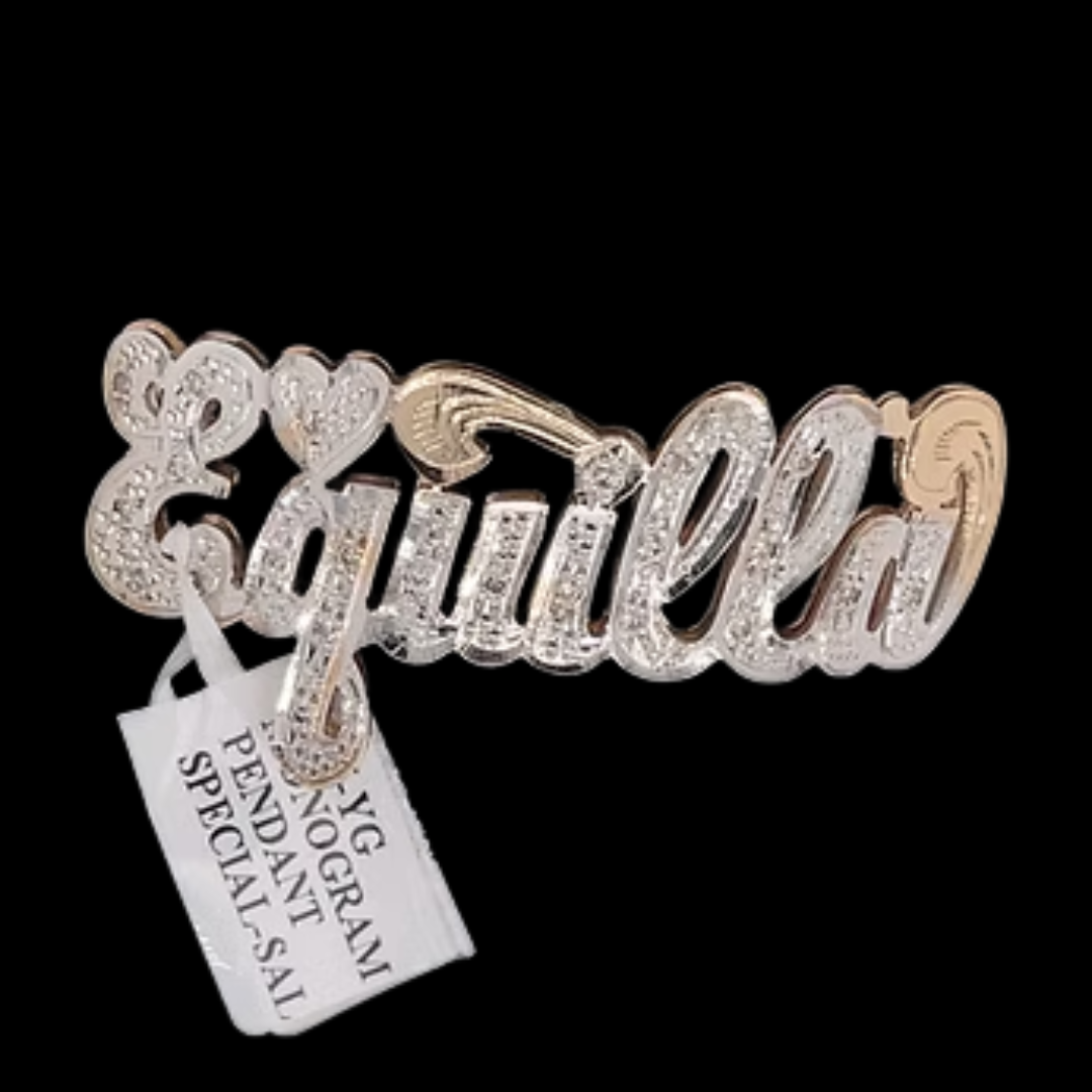 10K-YG MONOGRAM PENDANT