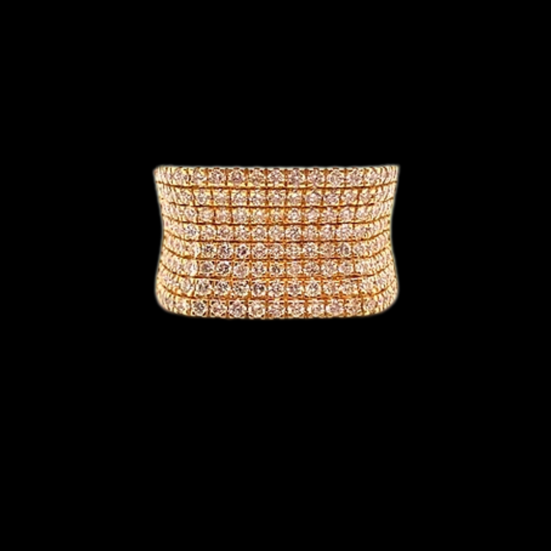 10K YELLOW GOLD 1.89CT DIAMOND MENS RING