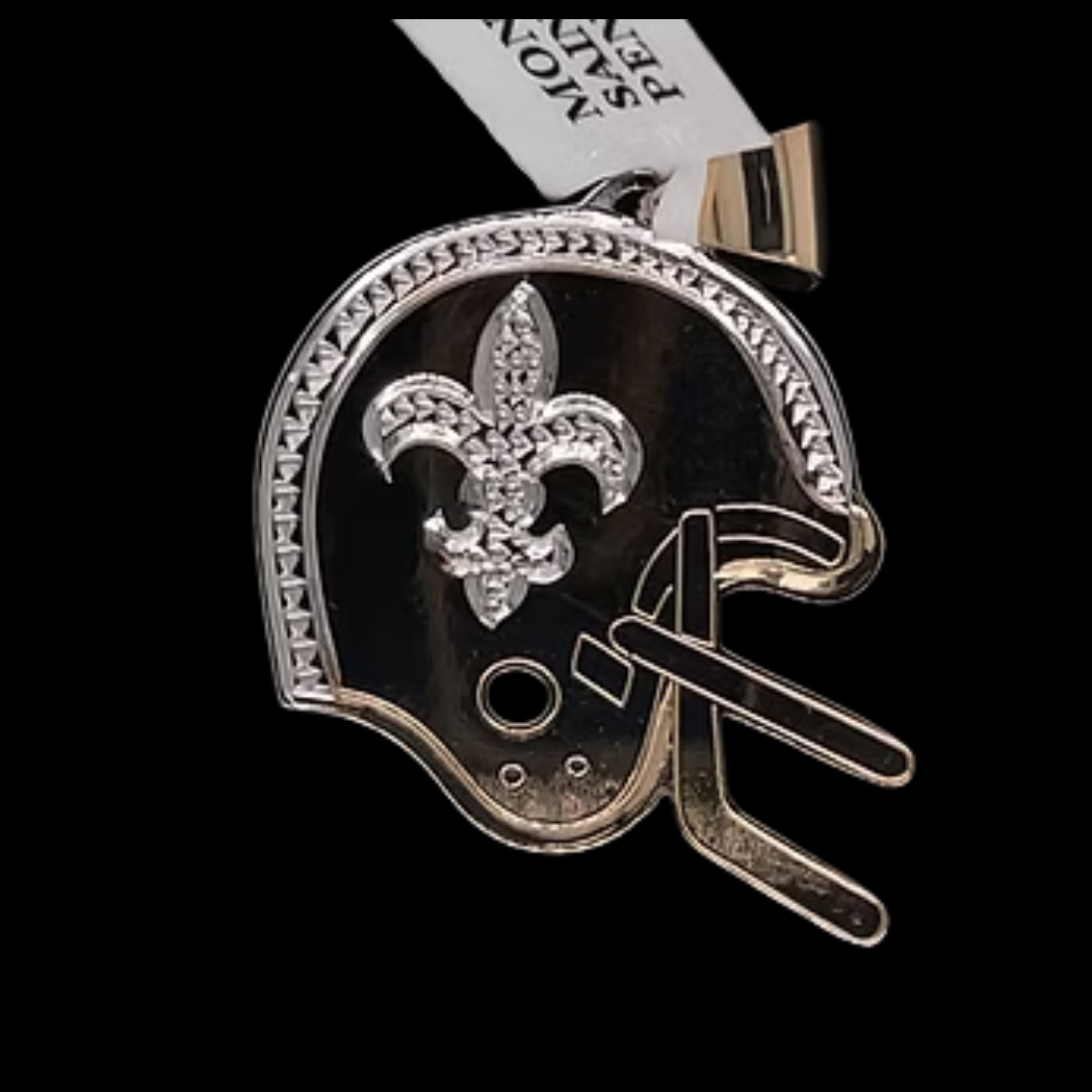 10K-YG MONOGRAM FLUER DE LIS PENDANT