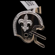 10K-YG MONOGRAM FLUER DE LIS PENDANT