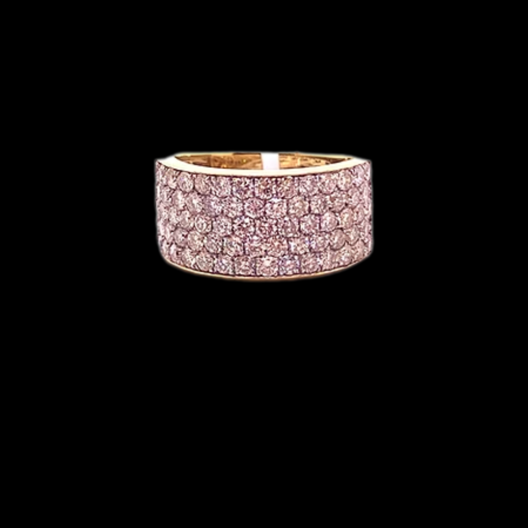 10K YELLOW GOLD 3.25CT DIAMOND MENS RING