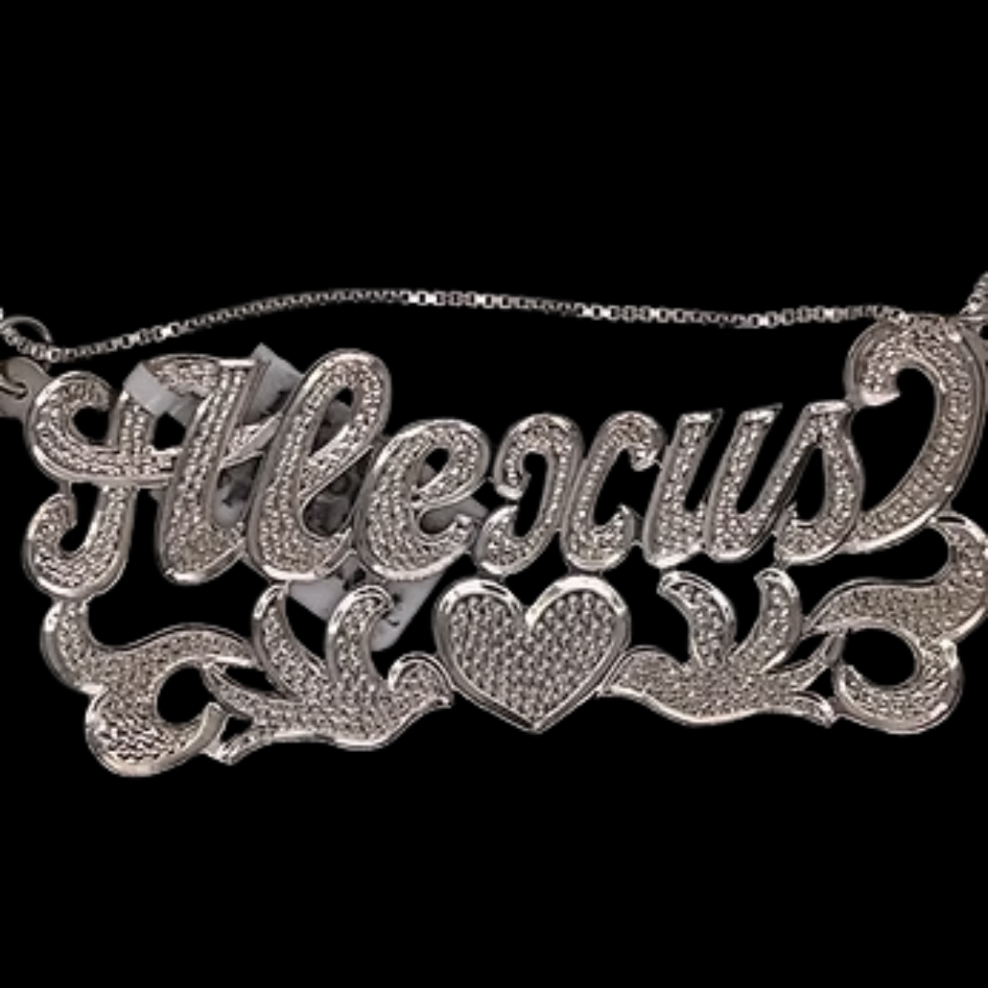 10K-YG MONOGRAM PENDANT