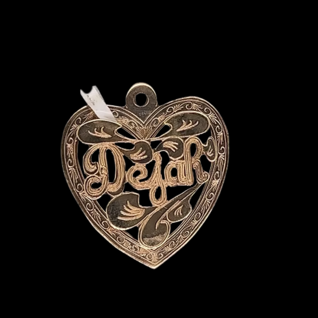10K-YG MONOGRAM PENDANT SPECIAL
