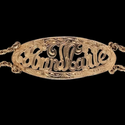 5067 R 10K-Y/W-GOLD DOUBLE ROPE OVAL BRACELET