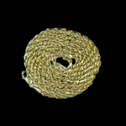 10K 4MM YELLOW GOLD SOLID MIAMI CUBAN 16" CHAIN NECKLACE
