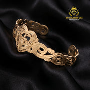 Custom 10K Yellow Gold Cuff Bracelet – Style 6101