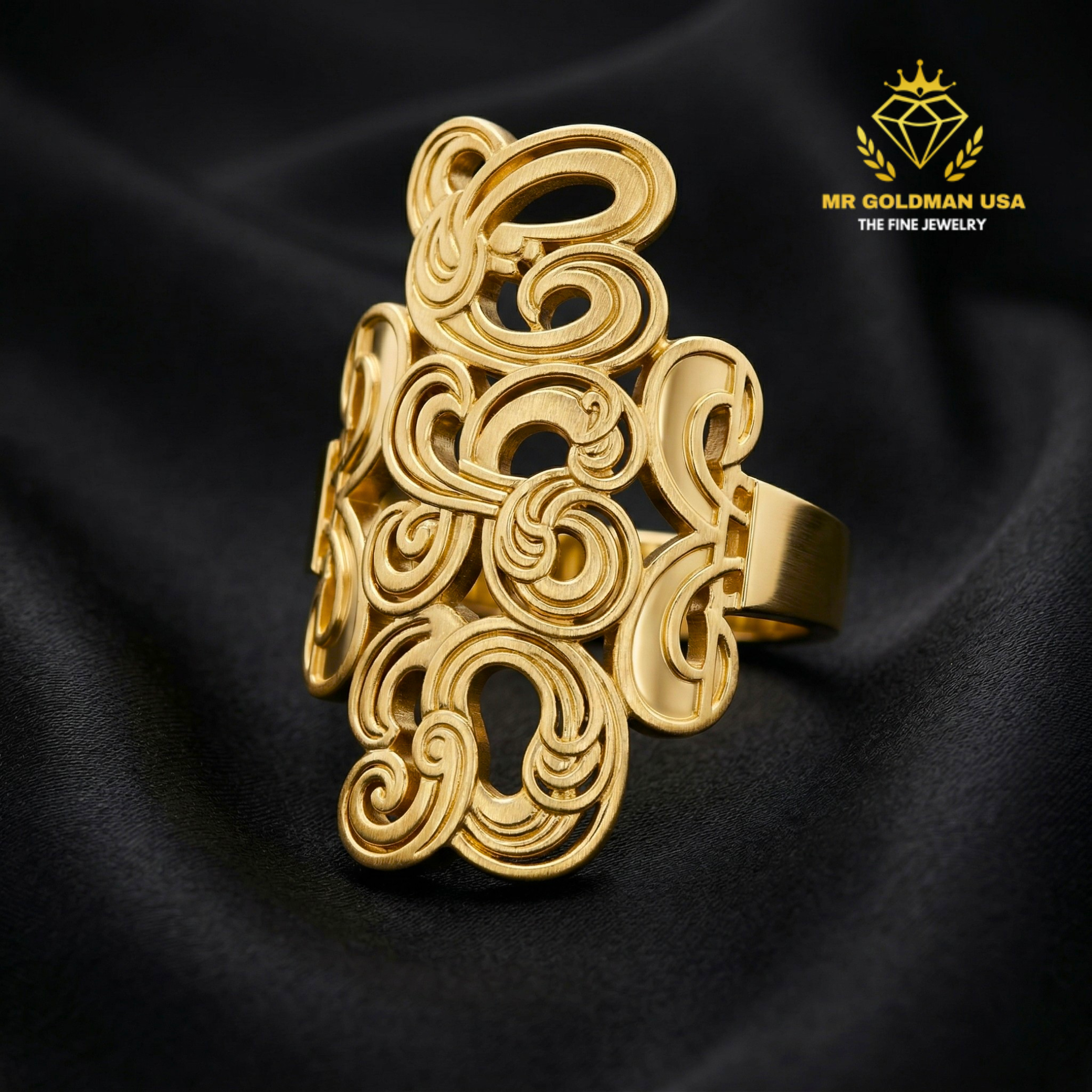 10K-YG MONOGRAM RING