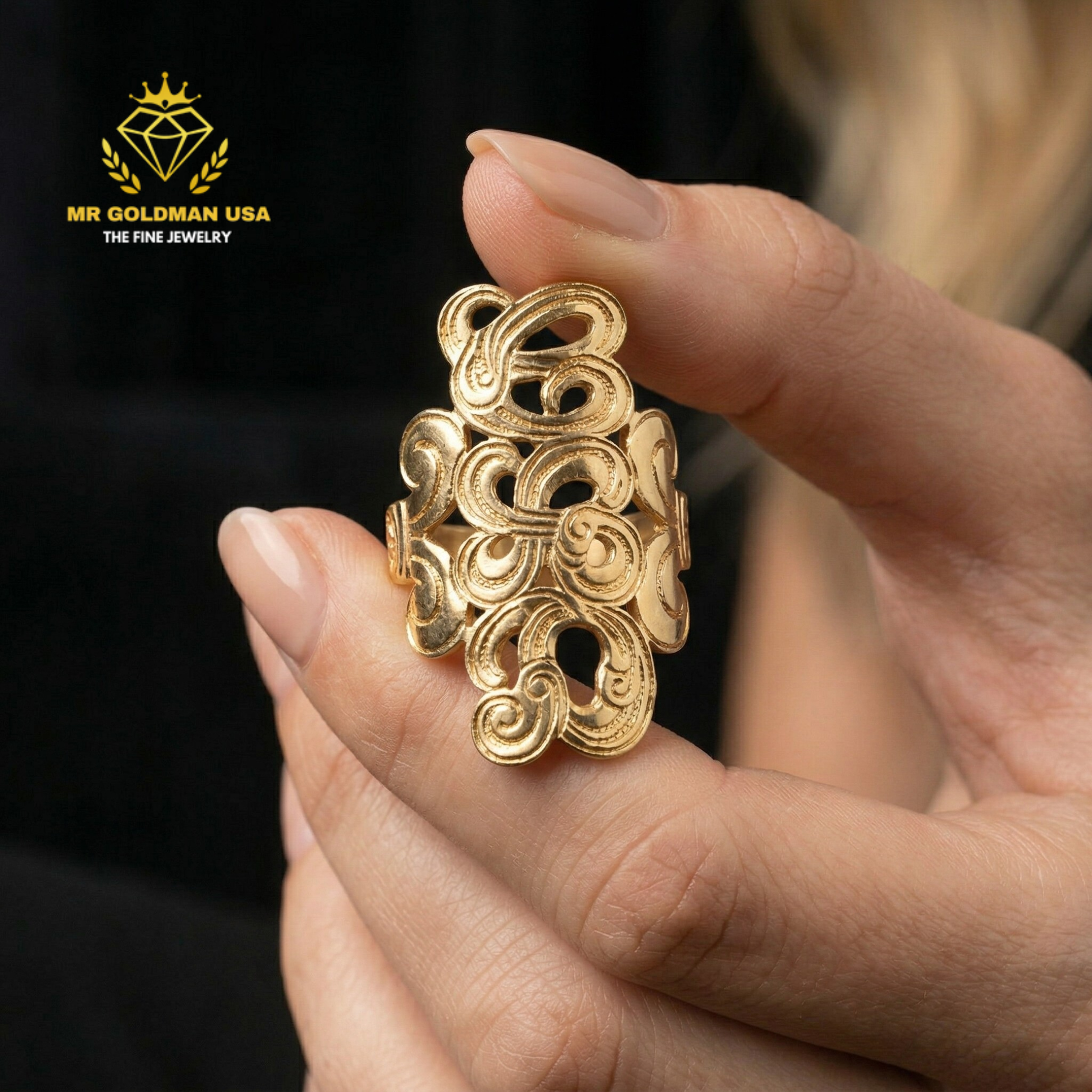 10K-YG MONOGRAM RING