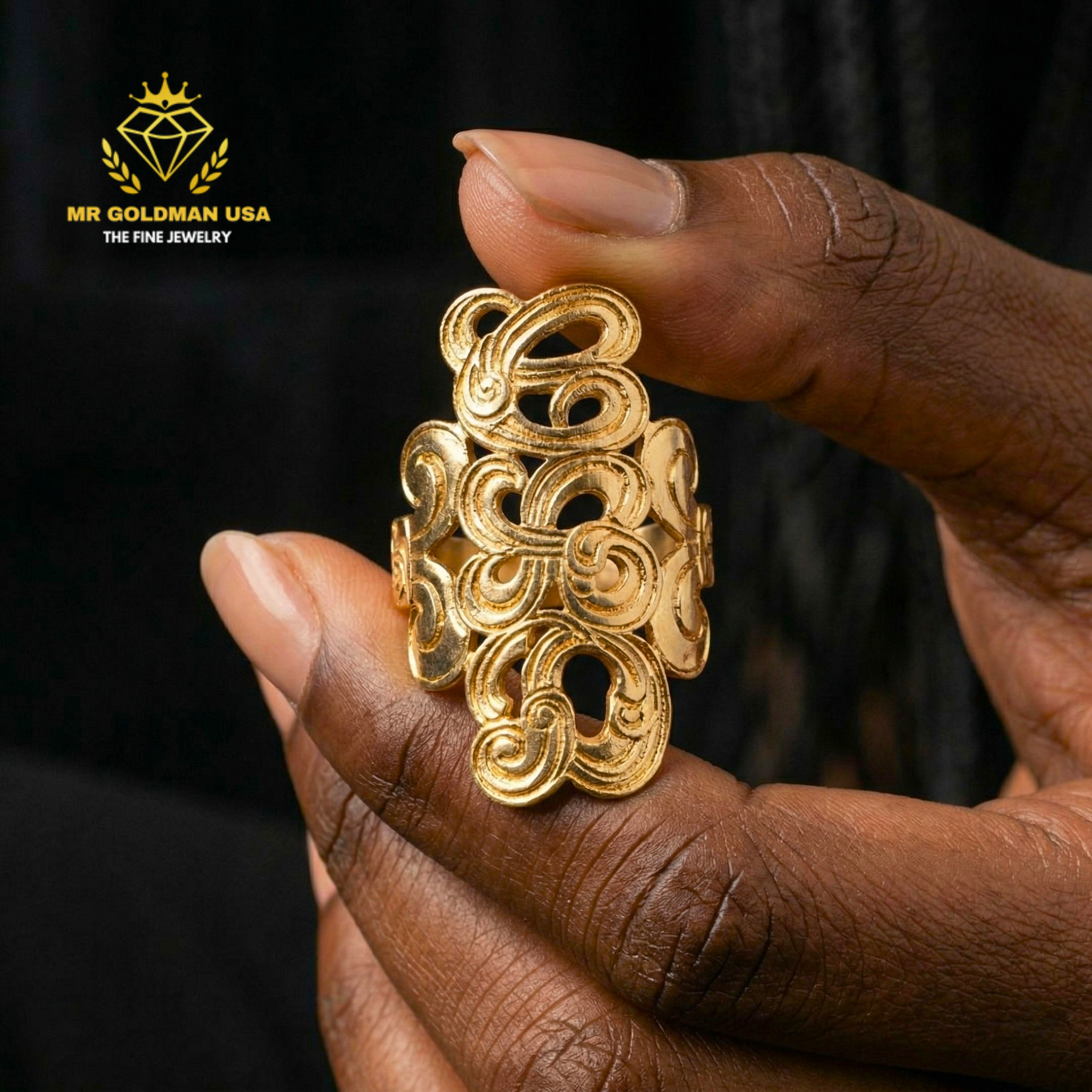 10K-YG MONOGRAM RING