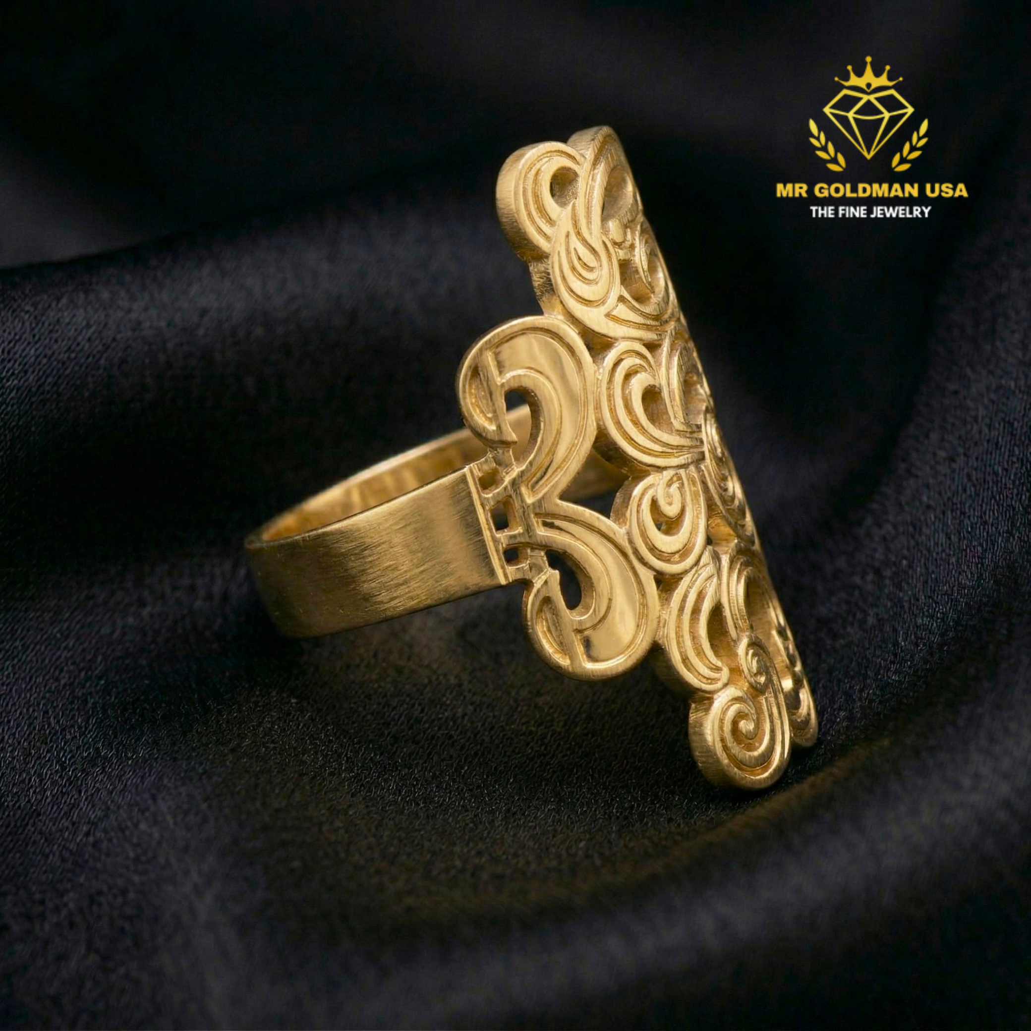 10K-YG MONOGRAM RING