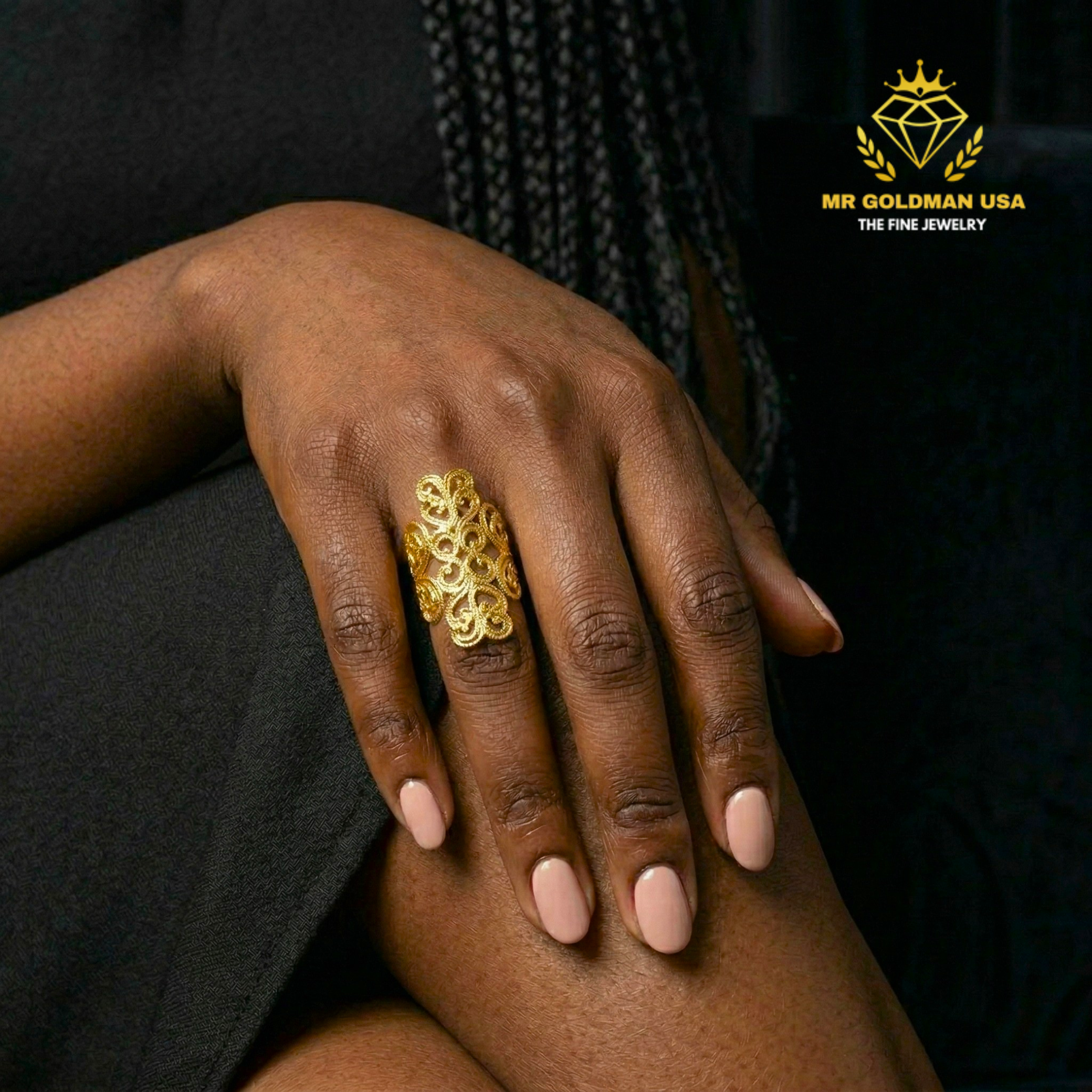 10K-YG MONOGRAM RING