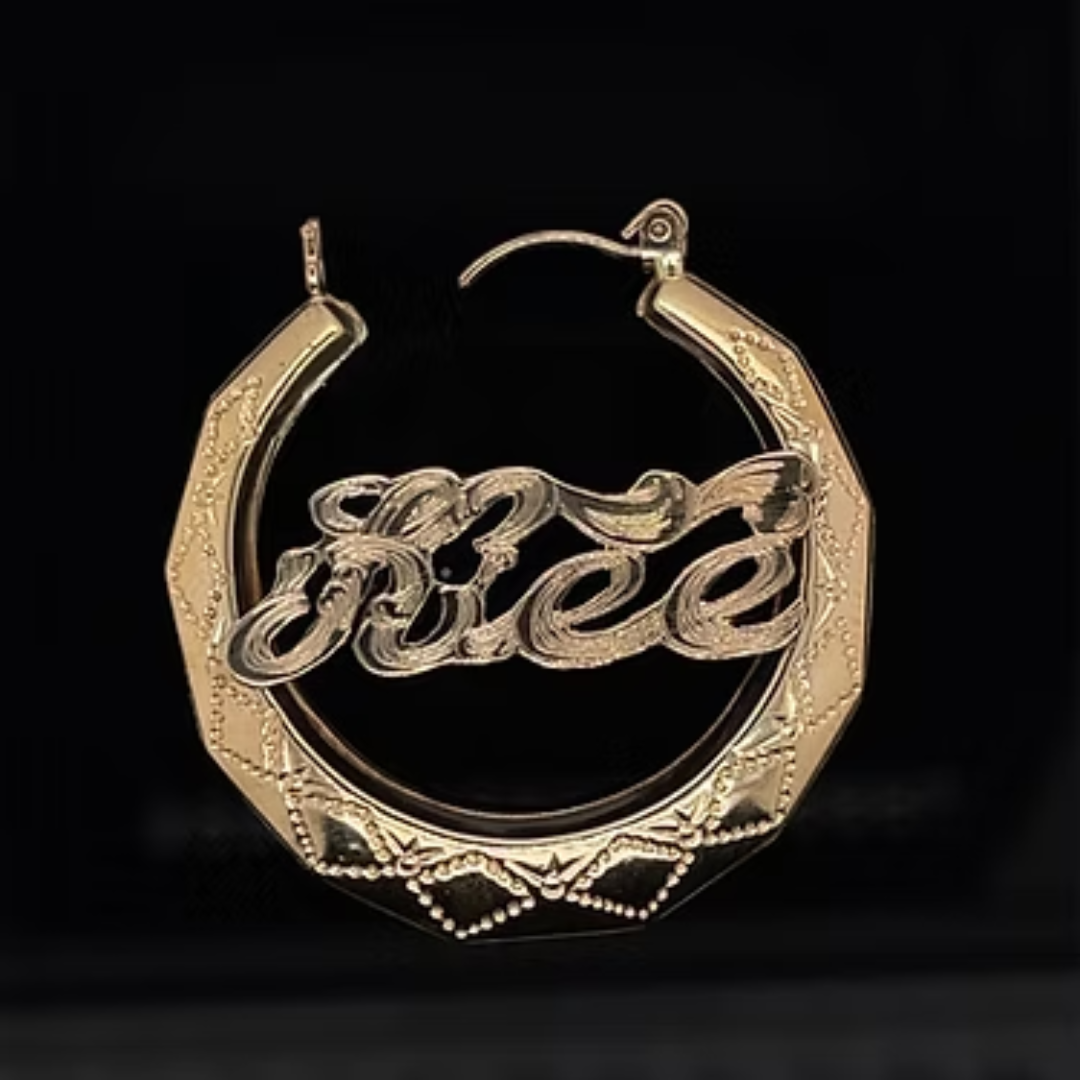 10K-YG MONOGRAM PENDANT