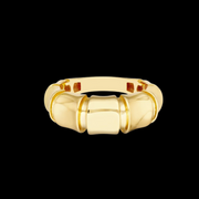 Midas Chain Fluted Polished Ring
