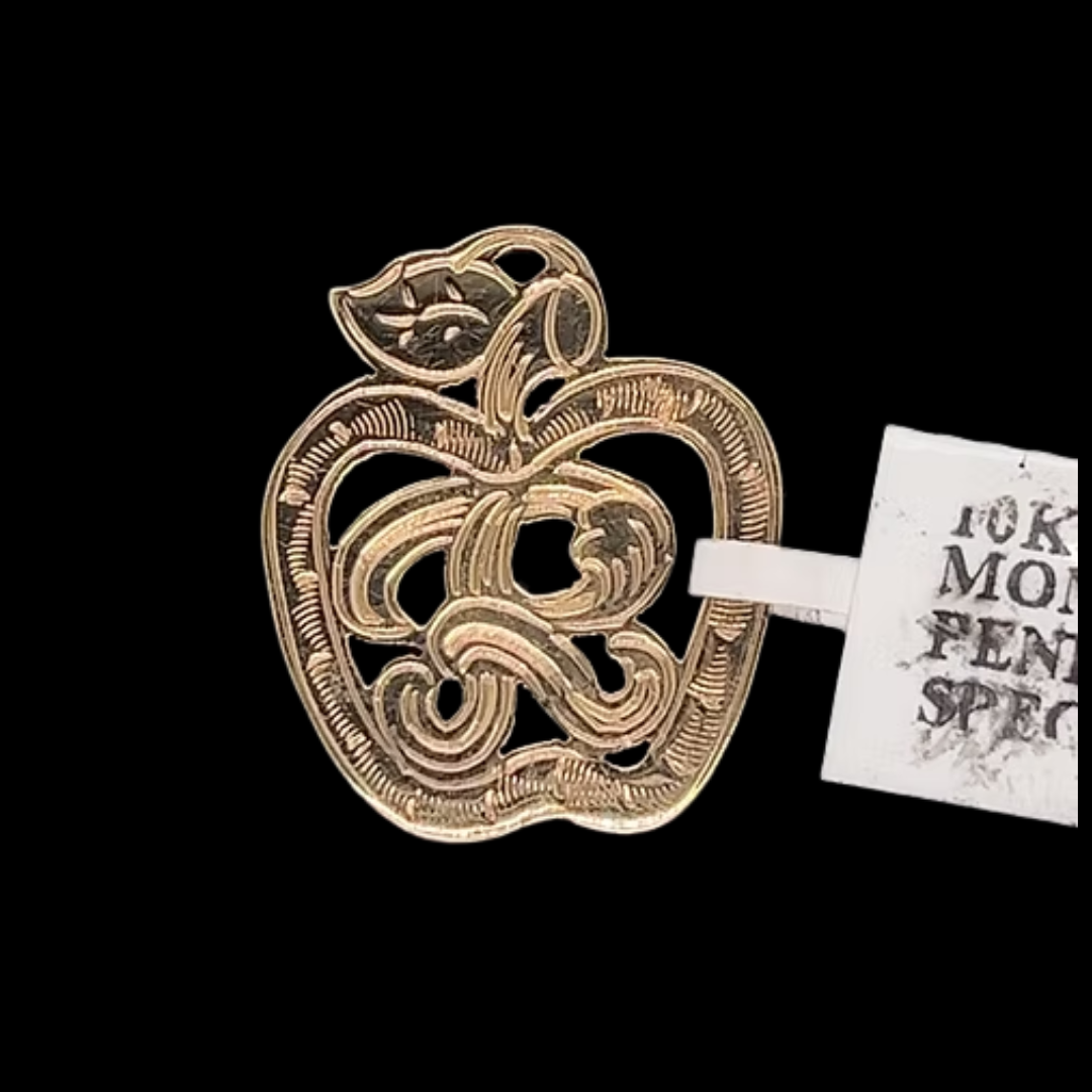 10K-YG MONOGRAM PENDANT