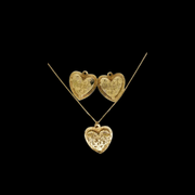 Heart shape Monogram set size nickle (Picture doesn't reflect the actual size)