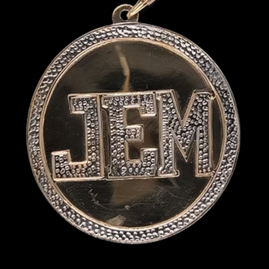 10K-YG MONOGRAM PENDANT