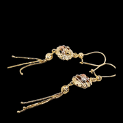 14k yellow gold female earrings