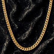 10K 7MM YELLOW GOLD SOLID DC ROPE 16" CHAIN NECKLACE