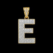10K YELLOW GOLD DIAMOND INITIAL PENDANT WITH 0.28CT DIAMONDS