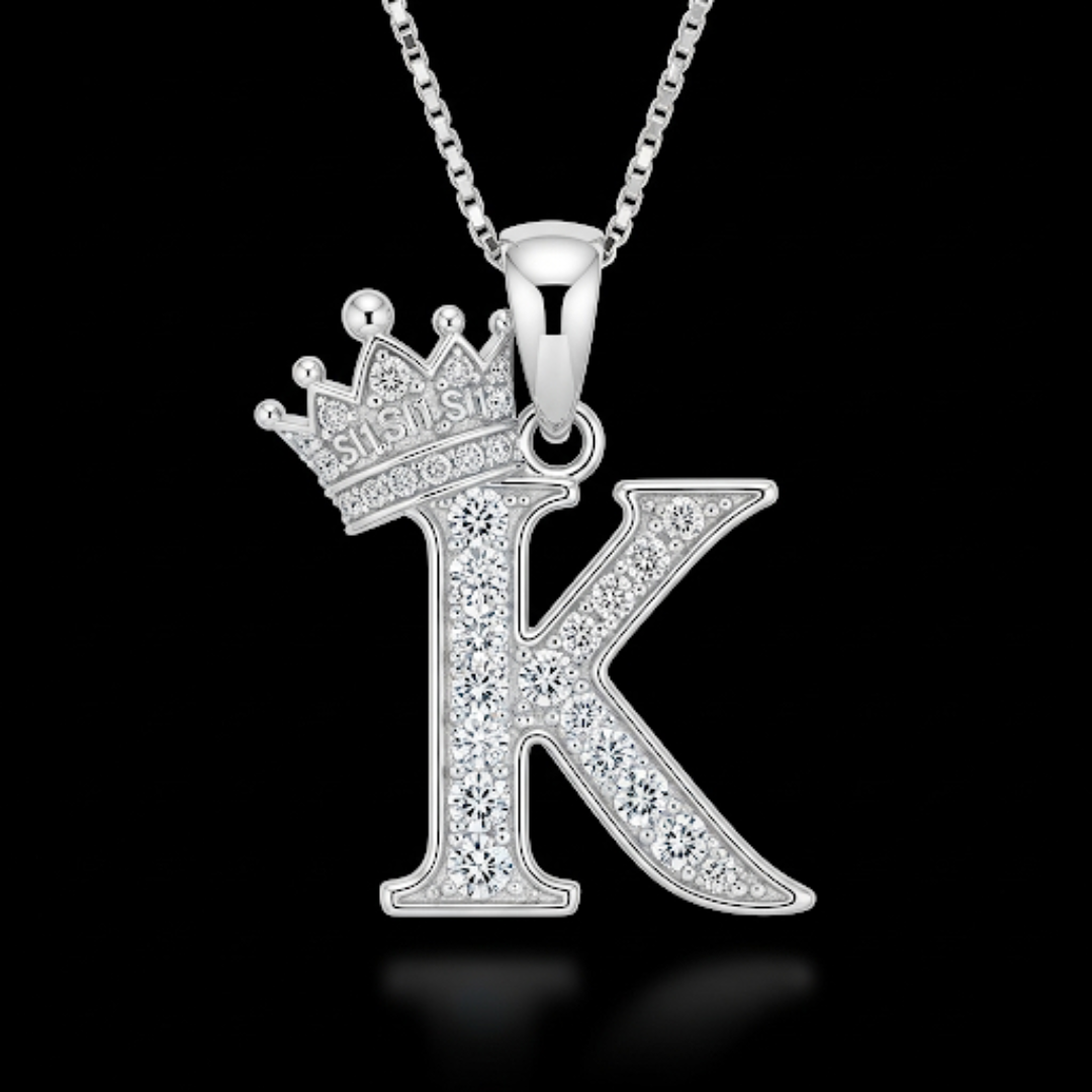 10K YELLOW GOLD DIAMOND INITIALPENDANTS WITH 0.11CT DIAMONDS