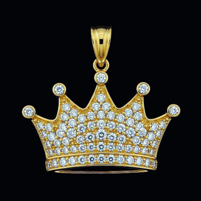 10K YELLOW GOLD DIAMOND PENDANT WITH 0.33CT DIAMONDS
