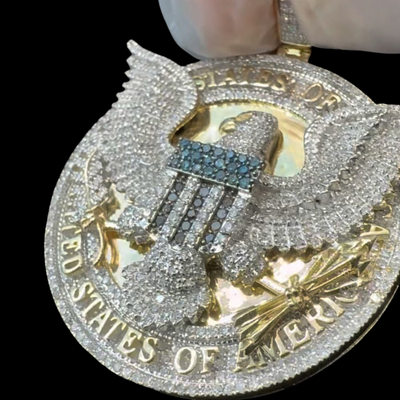 10K YELLOW GOLD DIAMOND PENDANT WITH 0.35CT DIAMONDS