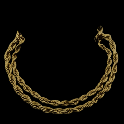 14K YELLOW GOLD  SOLID ROPE CHAIN