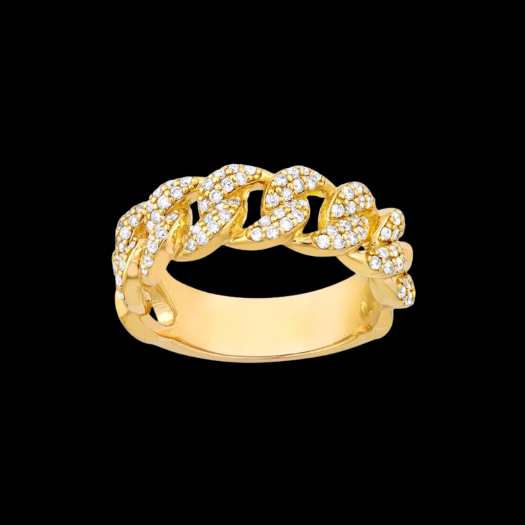 Midas Chain 3/4tcw Round Stone Ring