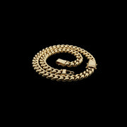 10K 10MM YELLOW GOLD SOLID DC ROPE 16" CHAIN NECKLACE