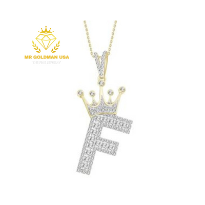 MEN’S CHARM 3/8 CT ROUND DIAMOND 10K YELLOW GOLD