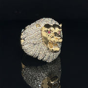 10K-YG 2.10CT-DIAMOND MENS-RING