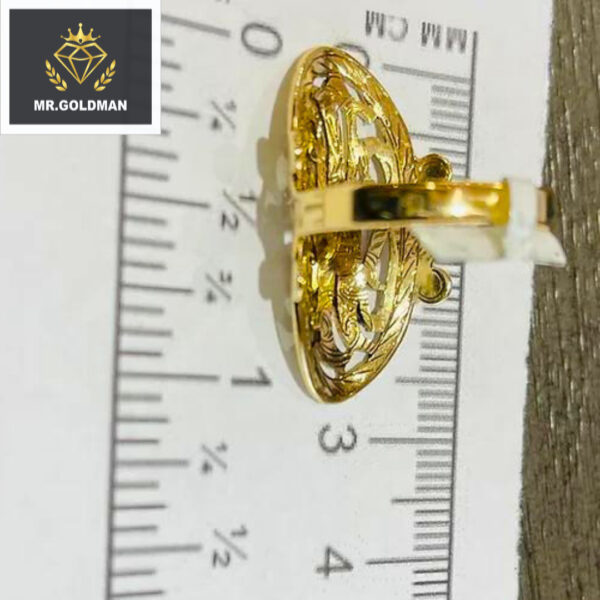 10K-YG MONOGRAM INITIAL-RING