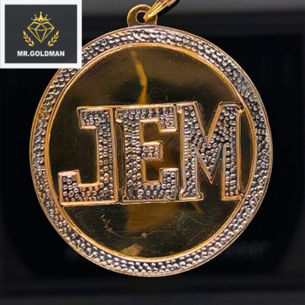 10K-YG MONOGRAM PENDANT